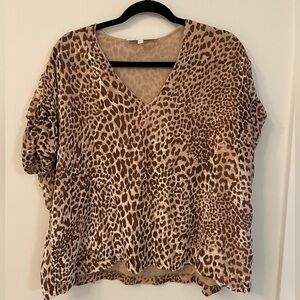 Pink leopard print shirt